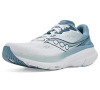 Saucony Women's Guide 19 Running Shoe, White/Storm, 12