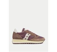 Saucony Women's Jazz Triple - Deep Red/Tan - UK 4 - Purple