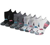 Saucony Women's Multi-pack Performance Heel Tab Athletic Running Socks, Grey Fashion (8 Pairs), 8-Mar UK