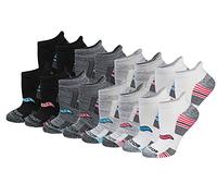 Saucony Women's Multi-pack Performance Heel Tab Athletic Socks Performance Heel Tab Athletic Socks (8 & 16 Pairs), Grey Fashion (16 Pairs), Shoe Size: 10-13