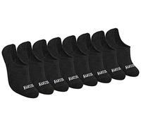 Saucony Women's No Show Cushioned Invisible Liner Socks, Available in S-l (8, 16, Black Basic (8 Pairs), Small (Pack of 16)