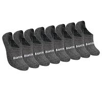 Saucony Women's No Show Cushioned Invisible Liner Socks, Available in S-l (8, 16 Running, Assorted Charcoal (4 Pairs), M (Pack of 16)