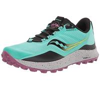 Saucony Women's Peregrine 12 Trail Running Shoe, Cool Mint/Acid, 8 UK