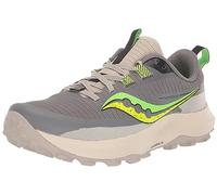 Saucony Women's Peregrine 13 Trail Running Shoe, Gravel/Slime, 4 UK