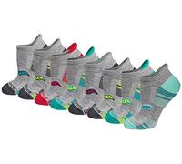 Saucony Women's Performance Heel Tab Athletic Socks (8 & 16, Grey Assorted (8 Pairs), Shoe Size: 5-7