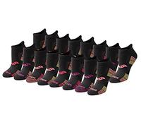 Saucony Women's Performance Heel Tab Athletic Socks (8, Black Rose Assorted (16 Pairs), Shoe Size: 5-7