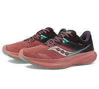 Saucony Women's Ride 16 Sneaker, Soot/Basalt, 10