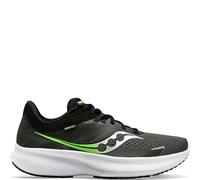 Saucony Men's Ride 16 Sneaker, Umbra/Slime, 7.5