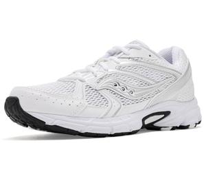 Saucony Womens Ride Millennium, White/Silver, 11