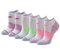 Saucony Women's Rundry Performance 6, 12 Selective Cushion Socks, S-l, White Assorted (6 Pairs), Small (Pack of 6)