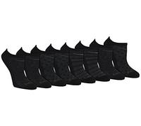 Saucony Women's Rundry Performance 8 Pairs Super Lite No-Show Athletic Socks, M, Black Fashion (8 Pairs), M