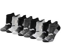 Saucony Women's Rundry Performance Heel Tab Athletic Socks, Available in S-l (8, 16, 24, Black White Assorted (8 Pairs), M (Pack of 8)