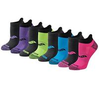 Saucony Women's RunDry Performance Heel Tab Athletic Socks, Available in S-L (8, 16, 24 Pairs), Black Multicolored (8 Pairs), Medium