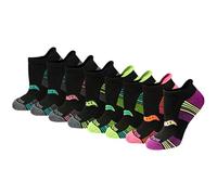 Saucony Women's Rundry Performance Heel Tab Athletic Socks, Available in S-l (8, 16, 24 Running, Black Assorted (8 Pairs), M (5-10) (Pack of 8)