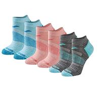 Saucony Women's Rundry Performance Selective Cushion Socks, Available in S-l (6, 12, Fashion Assorted (6 Pairs), M (Pack of 6)