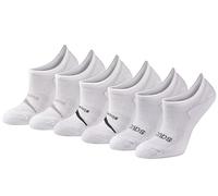 Saucony Women's Rundry Performance Selective Cushion Socks, Available in S-l (6, 12, Sneaker White/Grey (6 Pairs), M (Pack of 6)