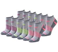 Saucony Women's Rundry Performance Selective Cushion Socks, Available in S-l (6, Grey Assorted (12 Pairs), M (Pack of 12)