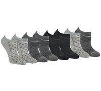 Saucony Women's Rundry Performance Super Lite No-Show Athletic Socks, Grey Fashion (8 Pairs), M (Pack of 8)