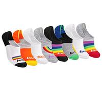 Saucony Women's Show Cushioned Invisible Liner Socks, Bright Assorted (8 Pairs), Shoe Size: 6-10