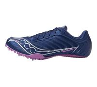 Saucony Women's Spitfire 5 Sneaker, Indigo/Grape, 9.5
