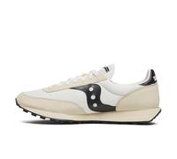 Saucony Women's Trainer 80 Sneaker, White/Black, 7 Women/5.5 Men