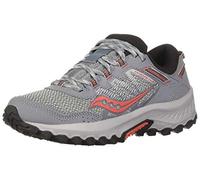 Saucony Women's Versafoam Excursion Tr13 Road Running Shoe, Grey/Black/Burgundy, 7.5 M US
