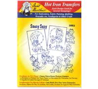 Saucy Suzy Aunt Martha's Hot Iron Embroidery Transfer by Aunt Martha's