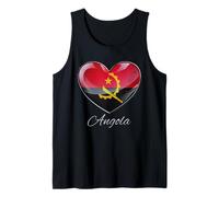 Saudade de Angola Heritage Heart Identity Emblem Tank Top