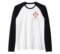Saudade Portuguese Cross Knights Templar - Expat Life Raglan Baseball Tee