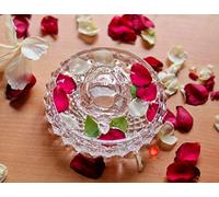 SAUDEEP INDIA Vastu Feng Shui Crystal Turtle Tortoise with Plate for Good Luck Feng Shui Tortoise Turtle (Regular Quality)