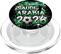 Saudi Arabia 26 Fan Paint Splash S.Arabian Flag Graffiti Art PopSockets PopGrip for MagSafe