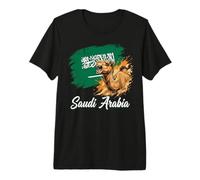 Saudi Arabia Camel National Flag Desert Premium T-Shirt