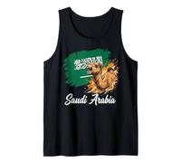 Saudi Arabia Camel National Flag Desert Tank Top
