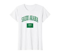 Saudi Arabia Culture Flag Graphic Value Graphic T-Shirt, Women, White, XL