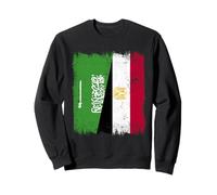 Saudi Arabia Egypt Half Flag Saudi Arabian Egyptian Heritage Sweatshirt