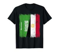 Saudi Arabia Egypt Half Flag Saudi Arabian Egyptian Heritage T-Shirt