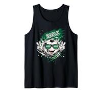 Saudi Arabia Flag Kids Saudi Arabian Cartoon Tank Top