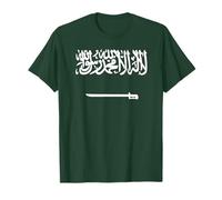 Saudi Arabia Flag Saudi Arabian Flag Patriotic Mens Womens T-Shirt