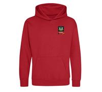Saudi Arabia Football World Cup 8-Bit Kids Hoodie - Red / 12-13 years