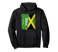 Saudi Arabia Jamaica Half Flag Saudi Arabian Jamaican Jersey Pullover Hoodie