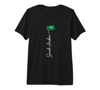 Saudi Arabia Signature Flag Pole - Patriotic Saudi Arabian Premium T-Shirt