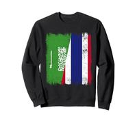 Saudi Arabia Thailand Half Flag Saudi Arabian Thai Roots Sweatshirt