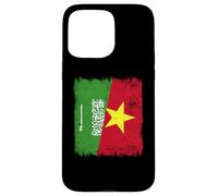 Saudi Arabia Vietnam Half Flag Saudi Arabian Vietnamese Case for iPhone 15 Pro Max