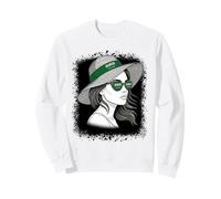 Saudi Arabian Flag Woman Sun Hat Travel Pride Sweatshirt