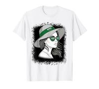 Saudi Arabian Flag Woman Sun Hat Travel Pride T-Shirt