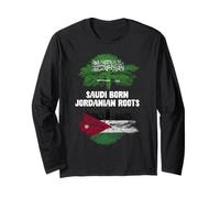 Saudi Born Jordanian Roots Saudi Arabia Jordan Heritage Long Sleeve T-Shirt