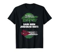 Saudi Born Jordanian Roots Saudi Arabia Jordan Heritage T-Shirt