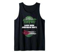 Saudi Born Jordanian Roots Saudi Arabia Jordan Heritage Tank Top