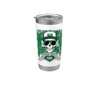 Saudi Pride Skeleton Art Tee Stainless Steel Insulated Tumbler
