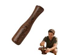 Sauerkraut Pounder Manual Fermentation Tamper Wooden Pestle Pickling, Fermentation Tool, Pickle Packer Ergonomic Crusher for Meat, Vegetable, Food Canning, Brewing and Tenderizing (Gold)